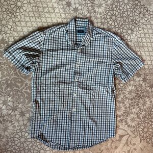 Arrow Men's Blue Plaid Button Down Shirt